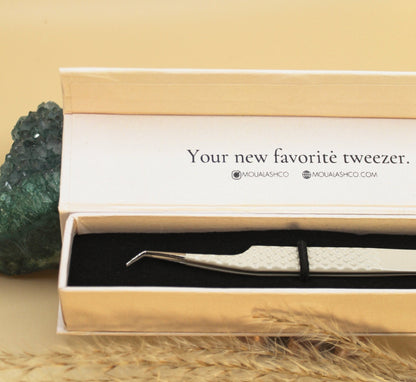 Alona Pick Me "Microfiber" Tweezer - "Tall" 45° Slim - Moua Lash Co